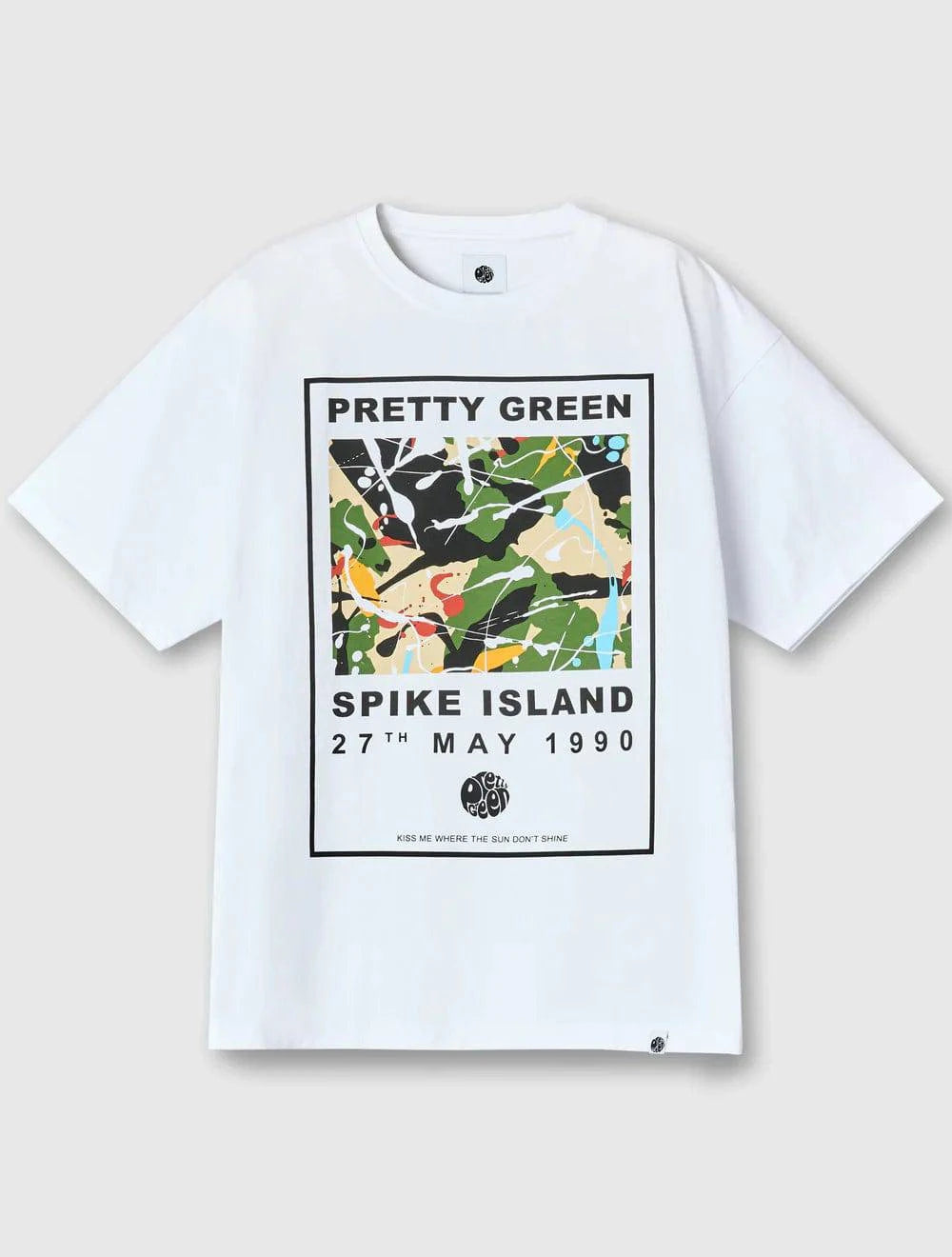 Pretty Green Spike Island T-Shirt White - RD1 Clothing