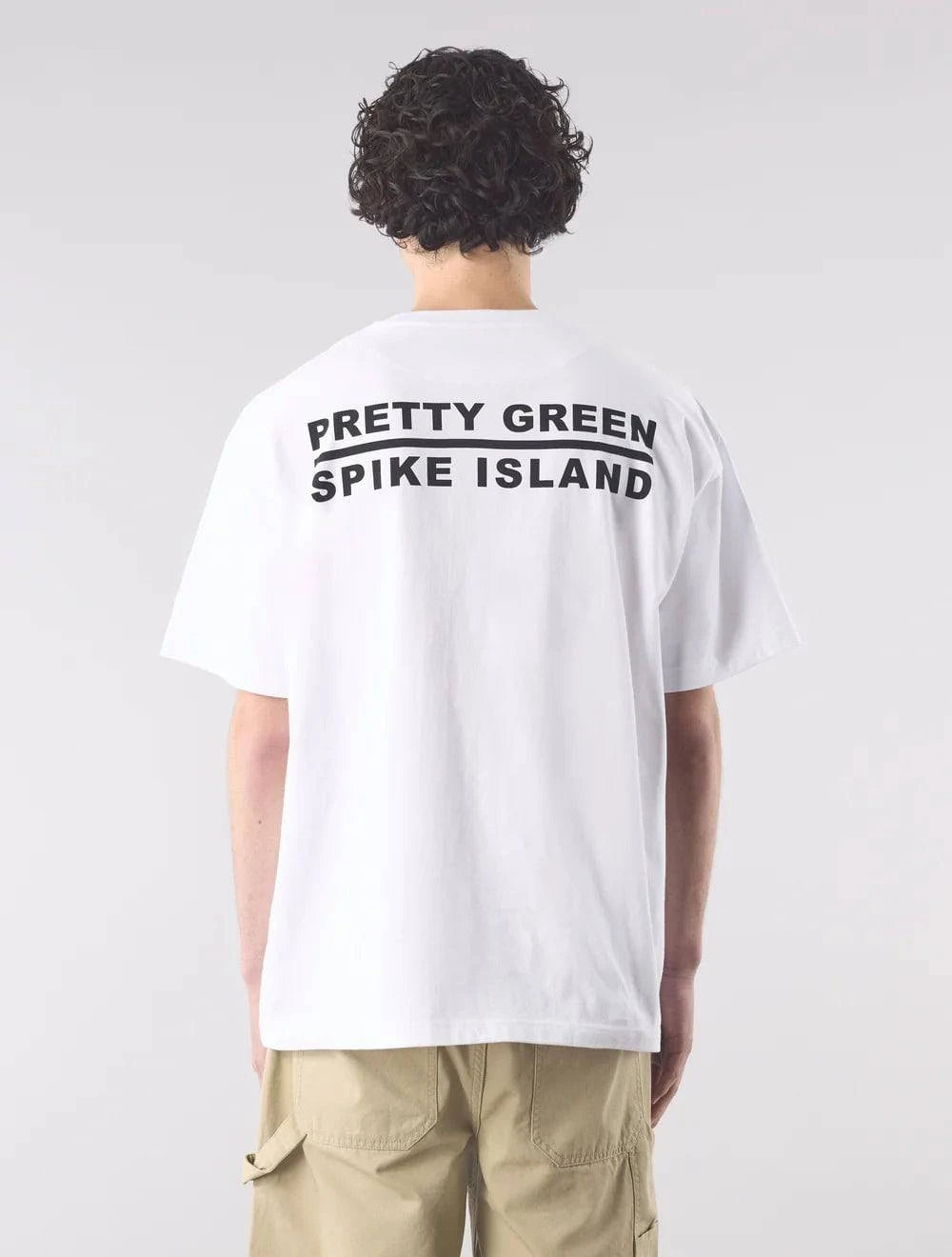 Pretty Green Spike Island T-Shirt White - RD1 Clothing