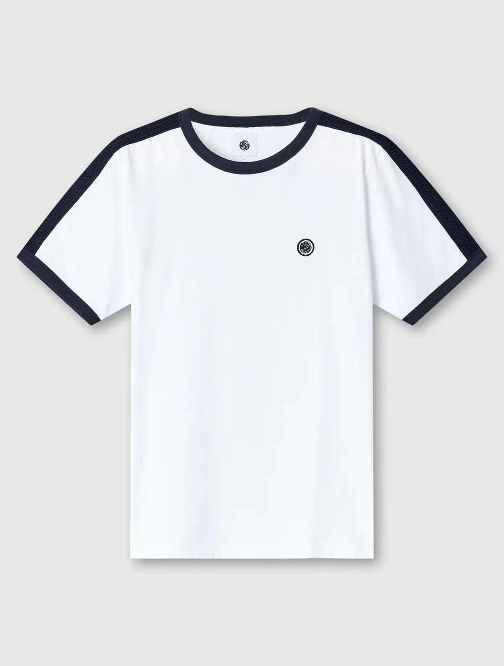 Pretty Green Denton T-Shirt White/Black - RD1 Clothing