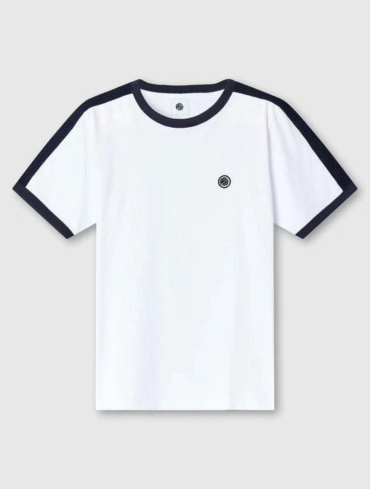 Pretty Green Denton T-Shirt White/Black - RD1 Clothing