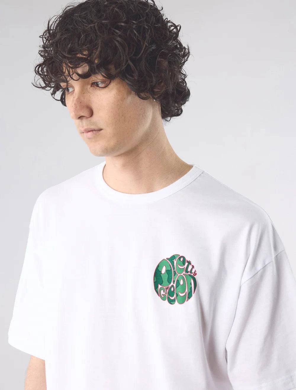 Pretty Green Twisted Melon T-Shirt White - RD1 Clothing