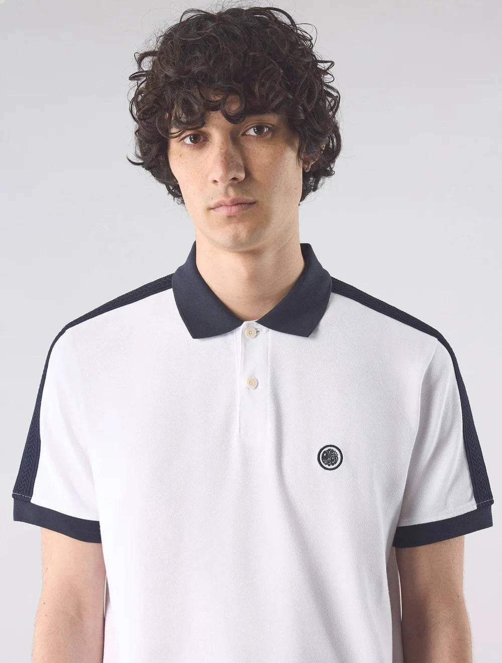 Pretty Green Denton Polo White/Black - RD1 Clothing