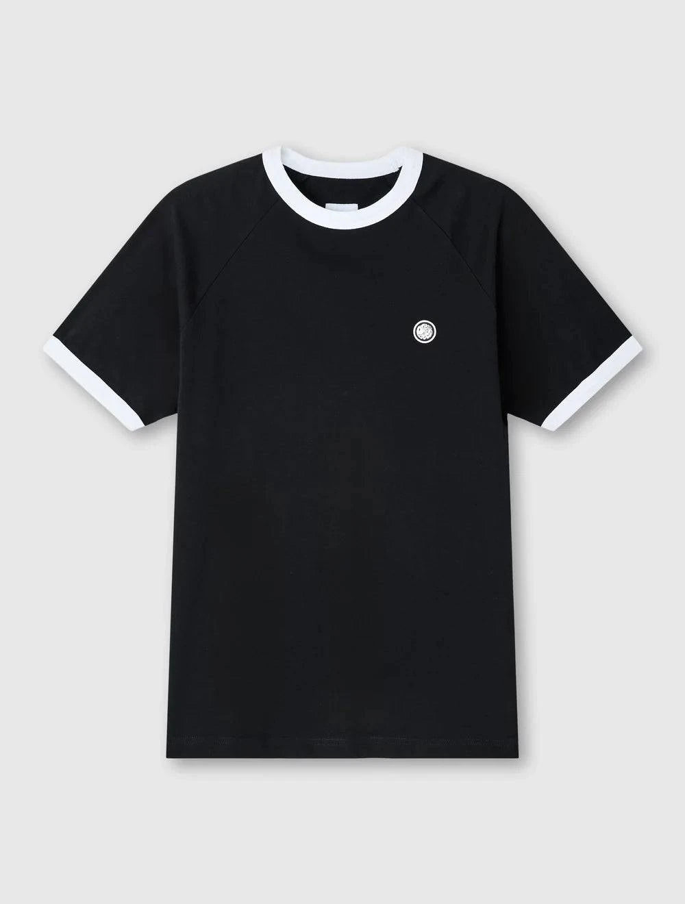Pretty Green Boston Ringer T-Shirt Black - RD1 Clothing