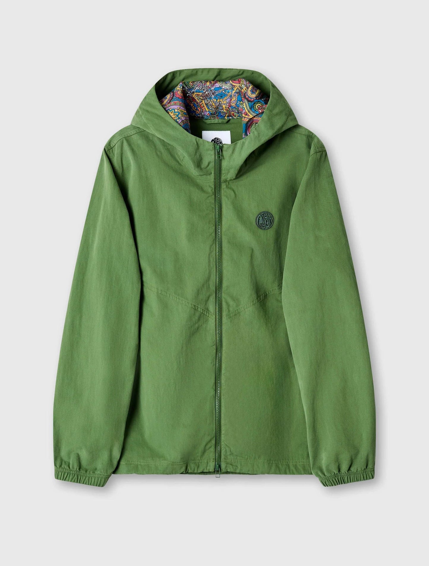 Pretty Green Feltham Paisley Hooded Jacket Khaki - RD1 Clothing