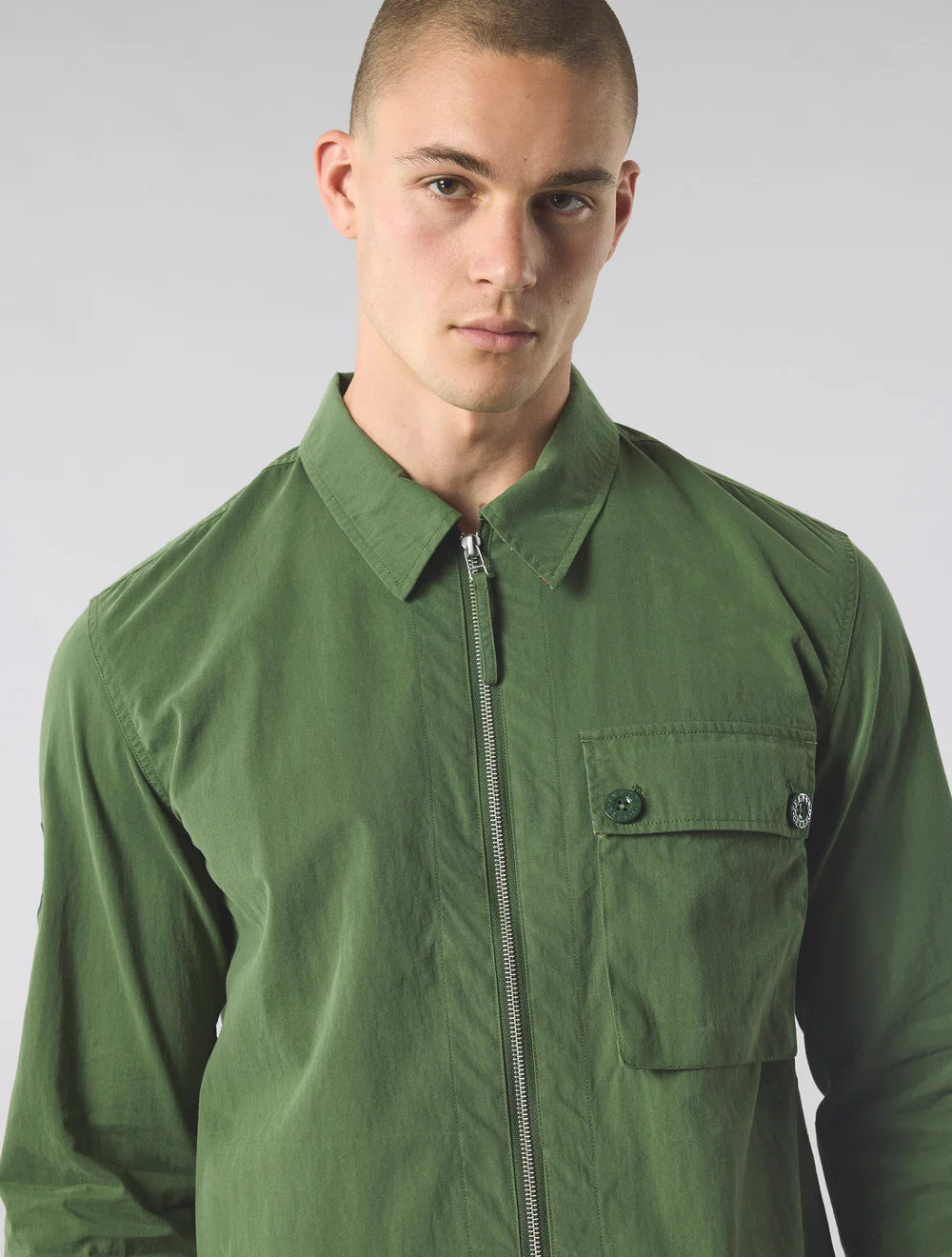 Pretty Green Feltham Overshirt Khaki - RD1 Clothing