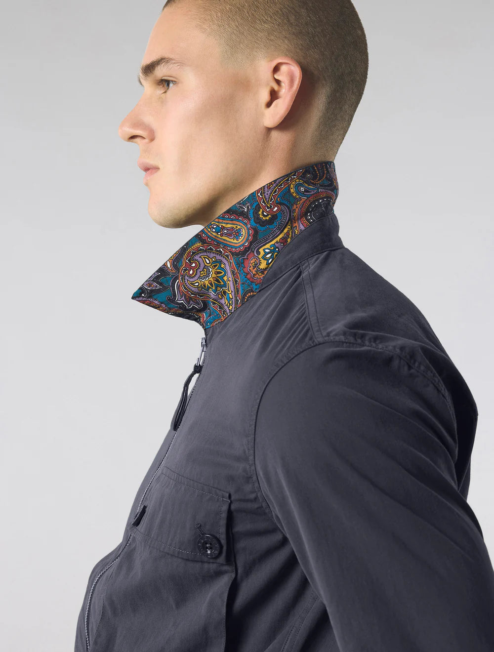 Pretty Green Feltham Overshirt Navy - RD1 Clothing