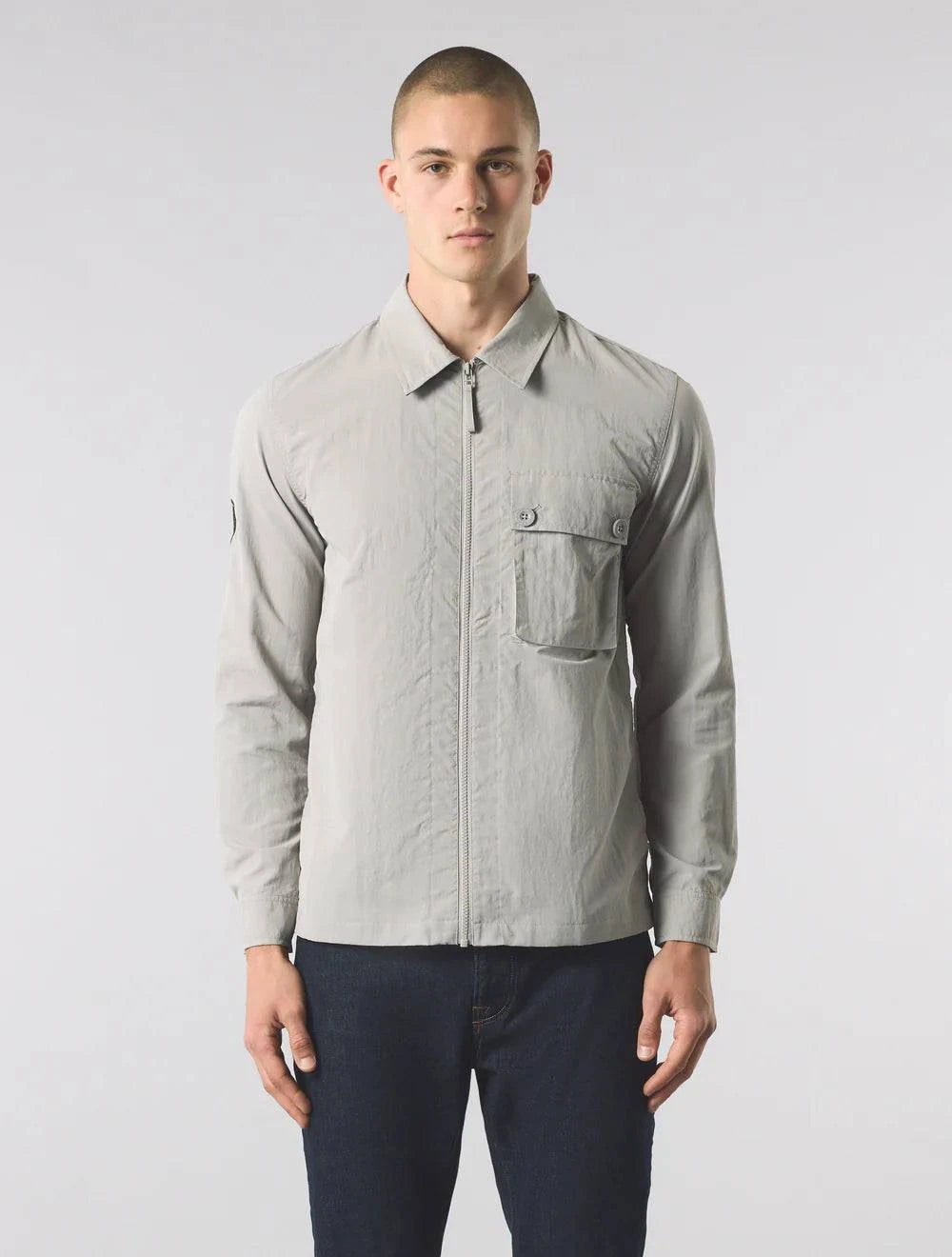 Pretty Green Heaton Overshirt Grey - RD1 Clothing