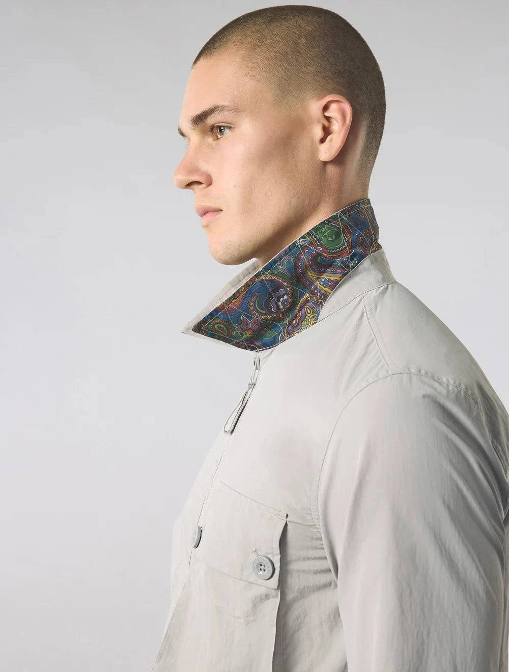 Pretty Green Heaton Overshirt Grey - RD1 Clothing