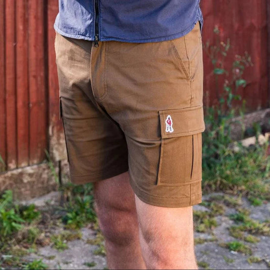 Grand Alliance Sharp Cuts Shorts In Brown - RD1 Clothing