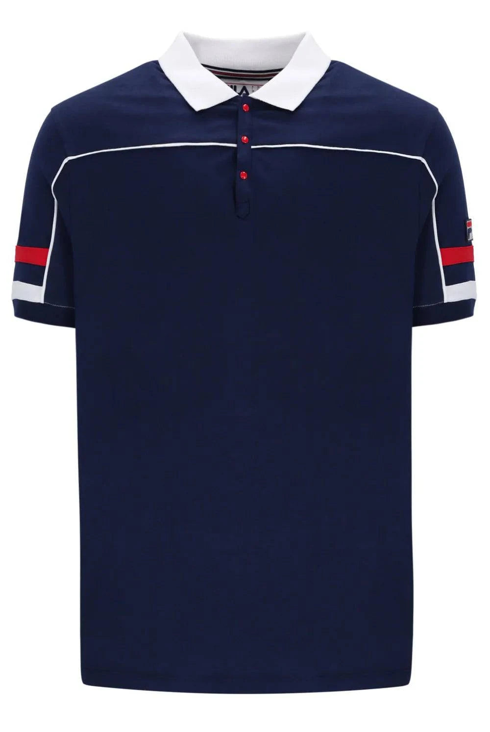 Grandslam Piping Polo Top Navy/White/Red - RD1 Clothing