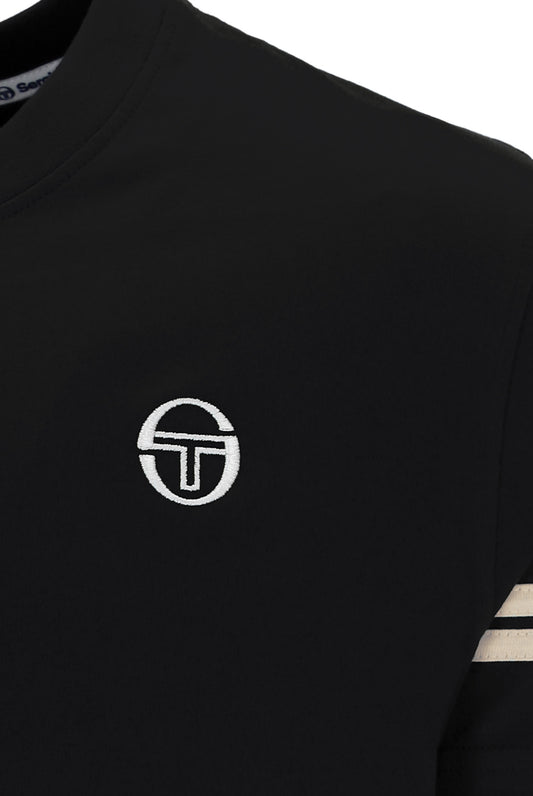 Sergio Tacchini Grello Crew Neck T-Shirt Black/Peyote