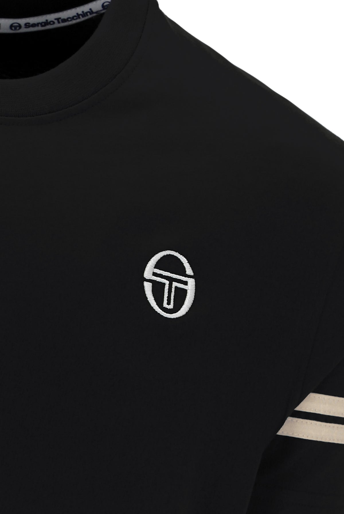 Sergio Tacchini Grello Crew Neck T-Shirt Black/Peyote