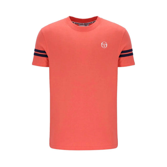 Sergio Tacchini Grello Crew Neck T-Shirt In Dubarry/ Maritime Blue - RD1 Clothing