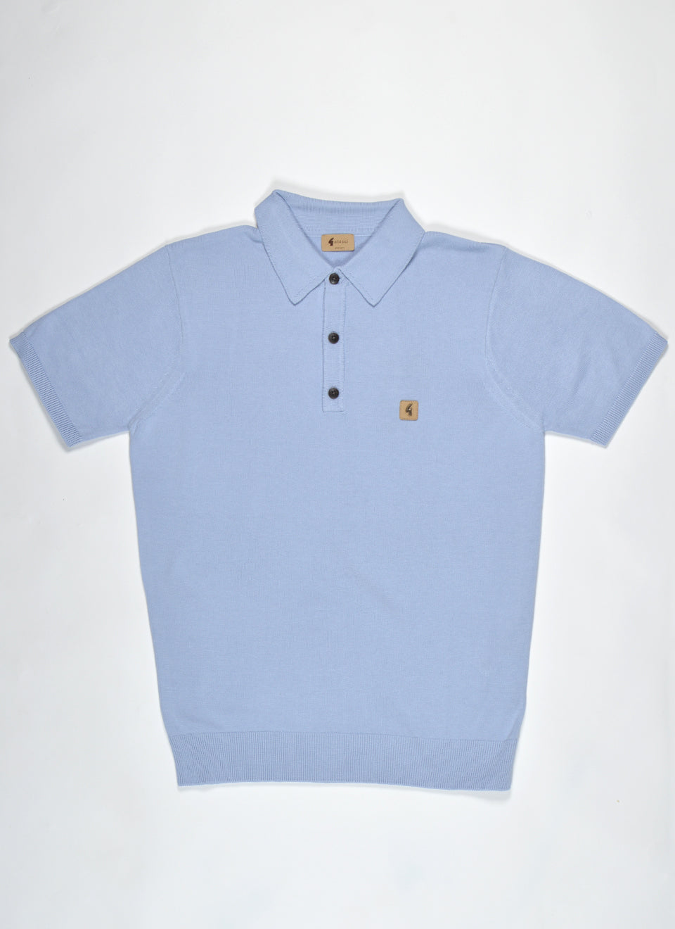 Gabicci Vintage Jackson Short Sleeve Plain Knitted Polo Dusk
