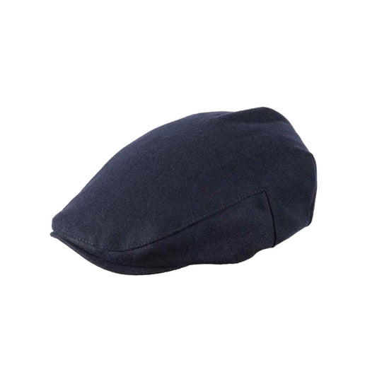 Carlyle Classic Tweed Flat Cap French Blue