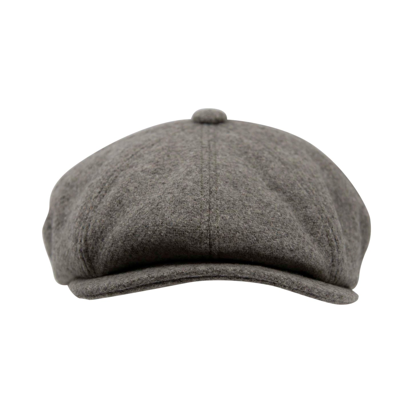 Carlyle Plain Wool Mix Newsboy Cap Silver