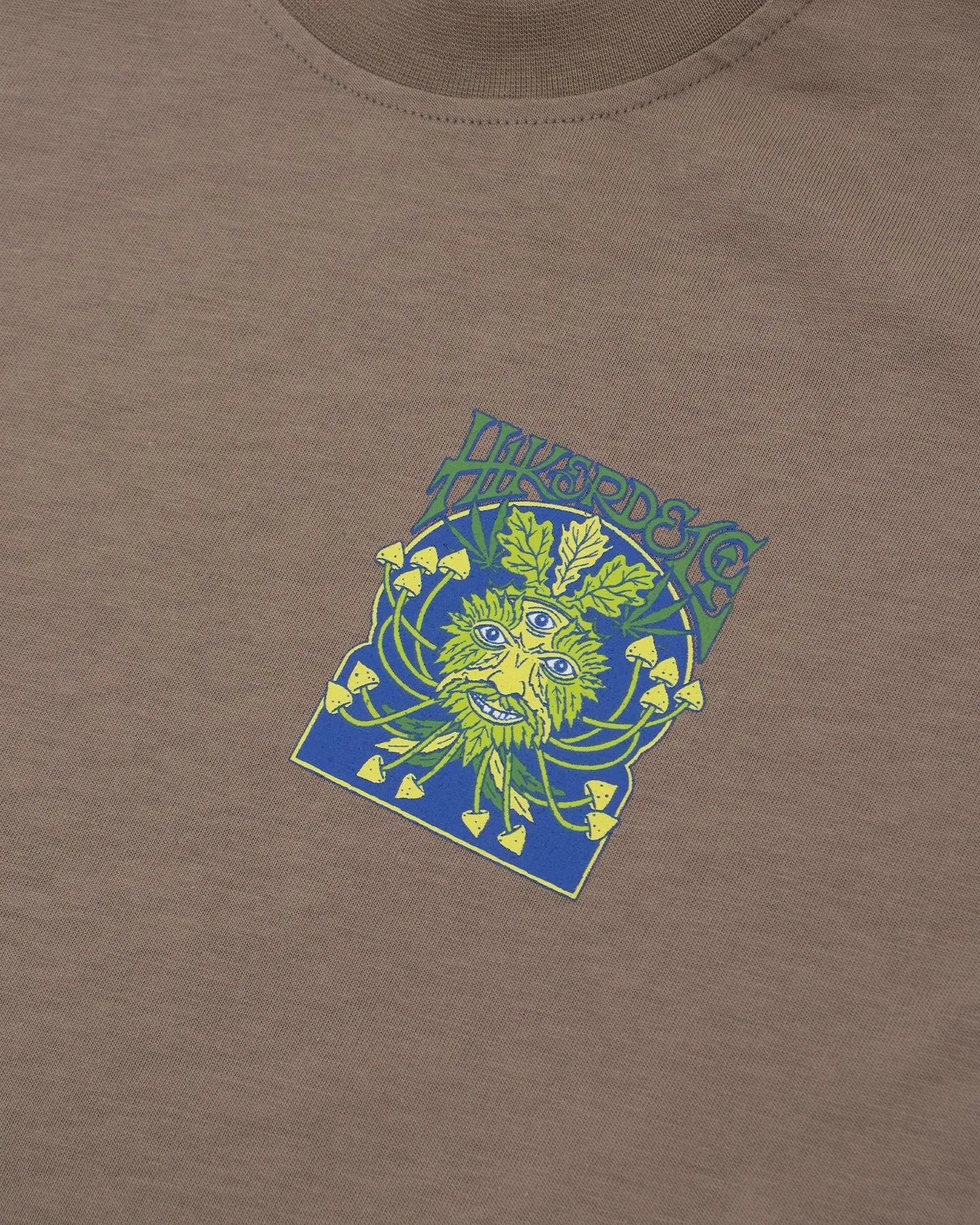 Hikerdelic Green Man SS T-Shirt In Mushroom