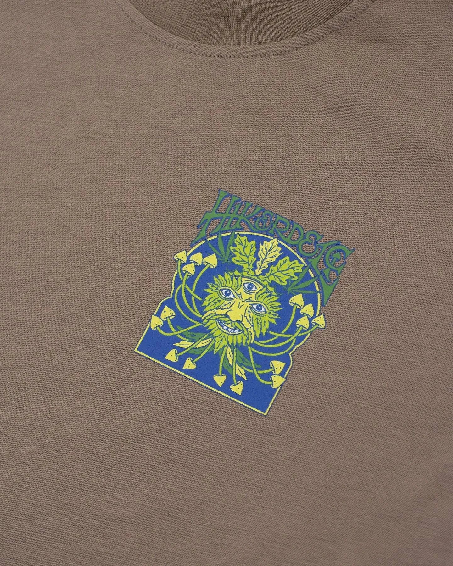 Hikerdelic Green Man SS T-Shirt In Mushroom