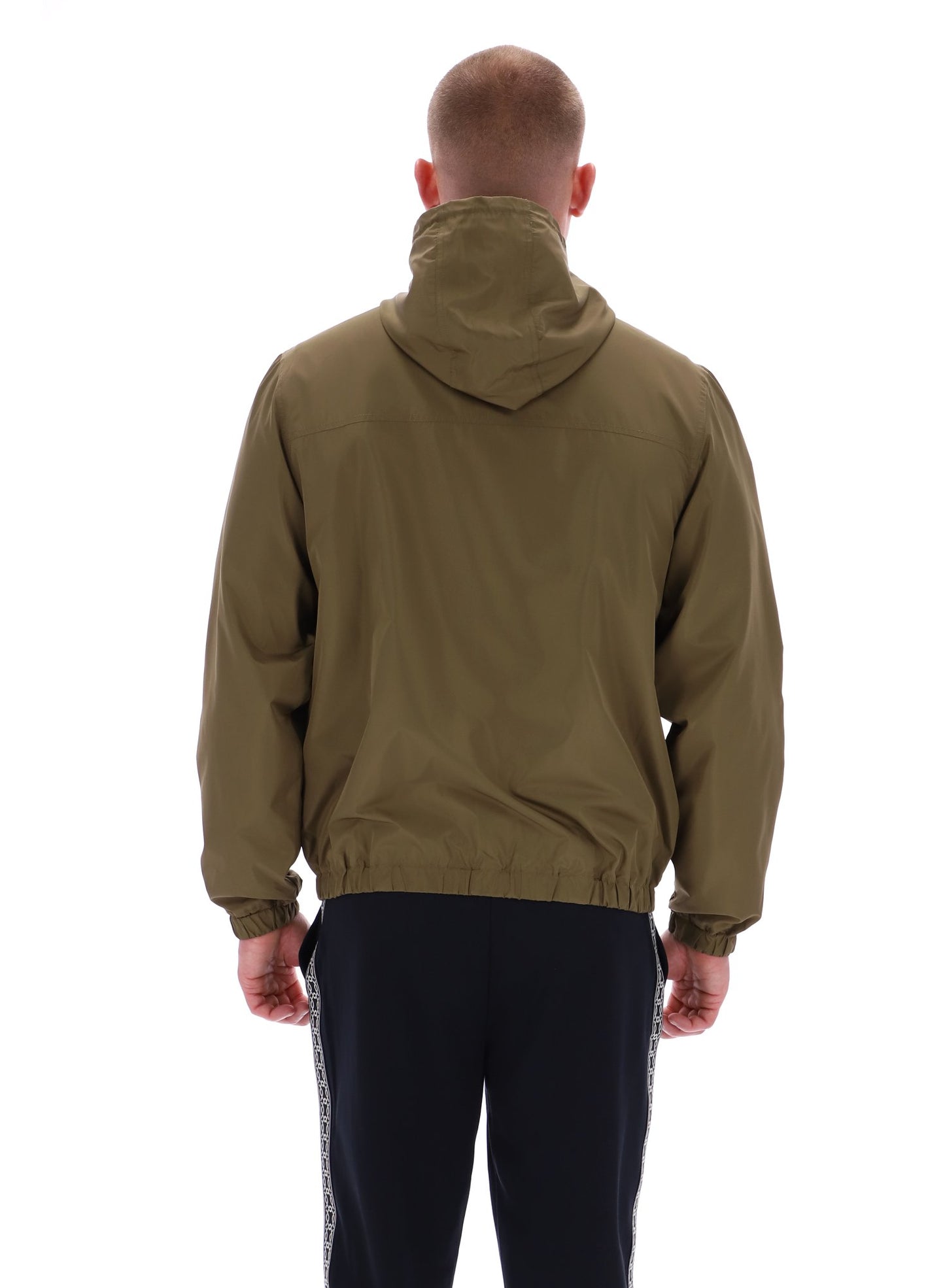 Fila Gold Ian Full Zip Jacket With Seam Detailing in Dark Olive.