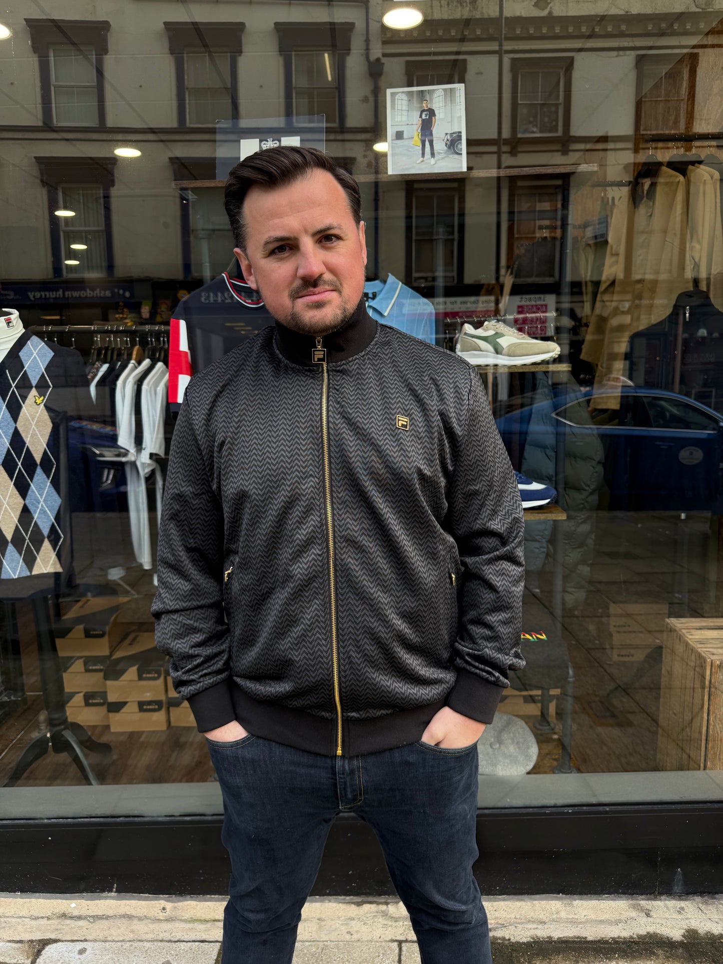 Fila Gold Mathers Track Top Black - RD1 Clothing