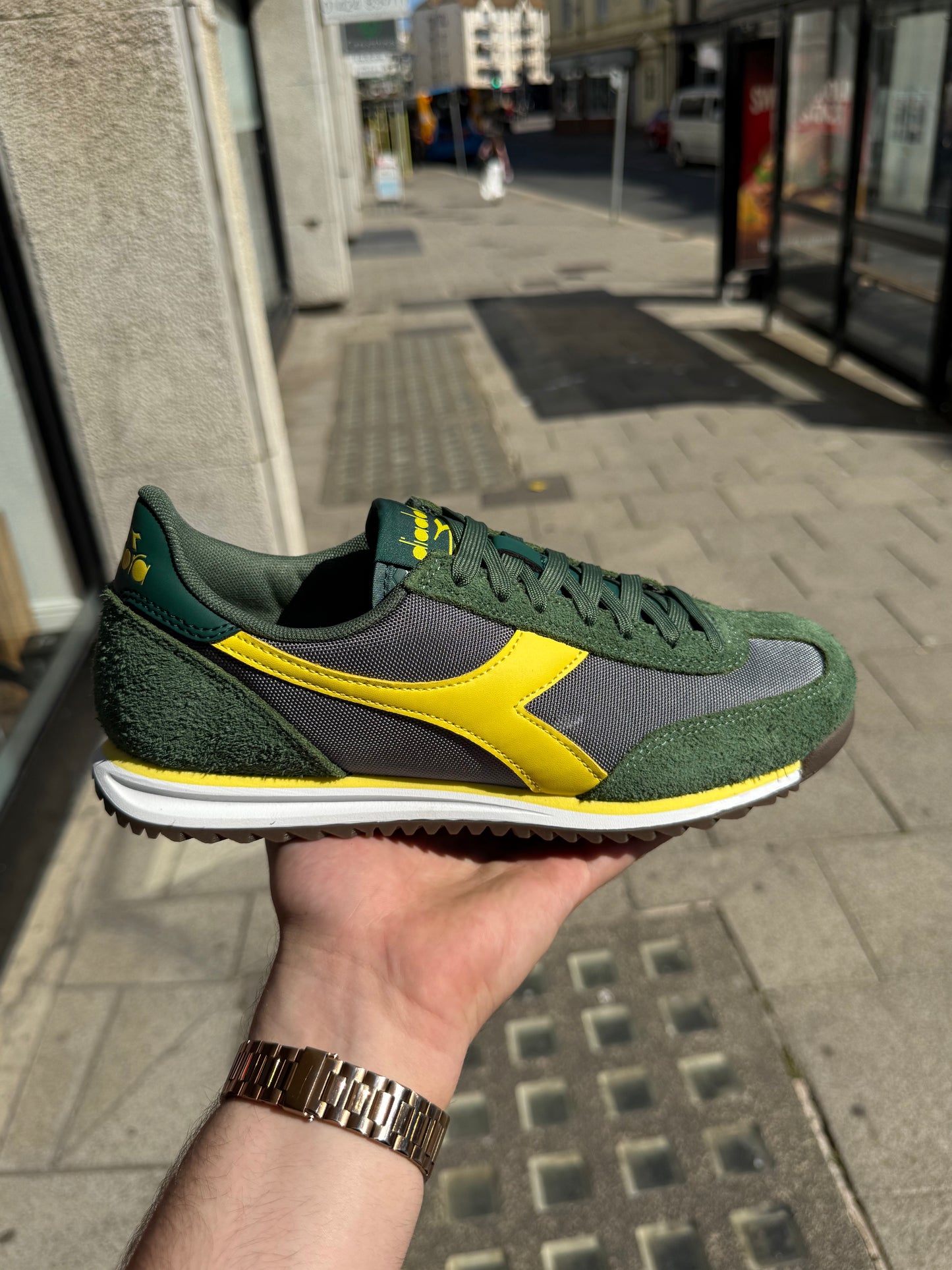 Diadora Cross Rainy Posy Green