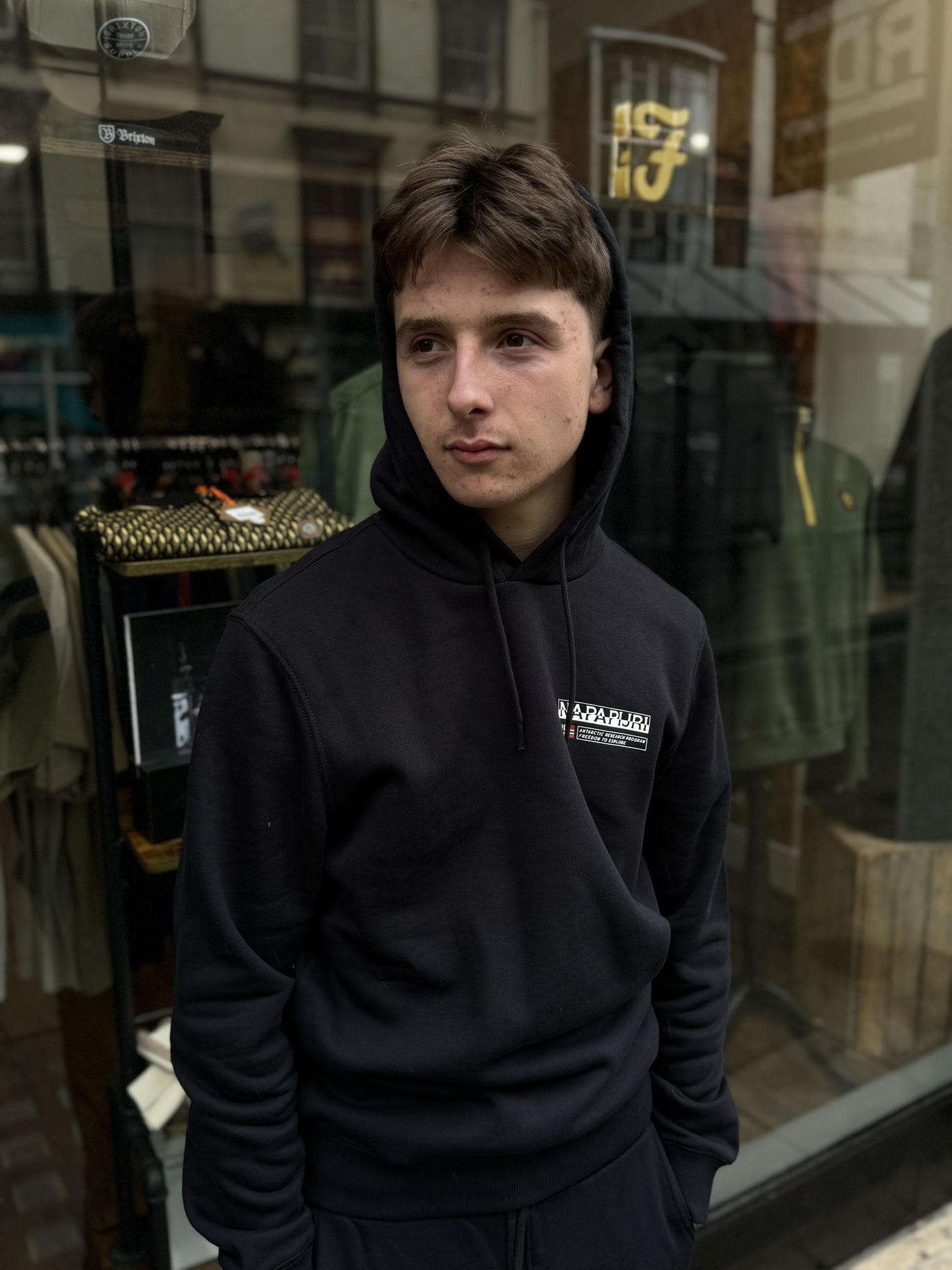 Napapijri Kasba Hoodie In Black - RD1 Clothing