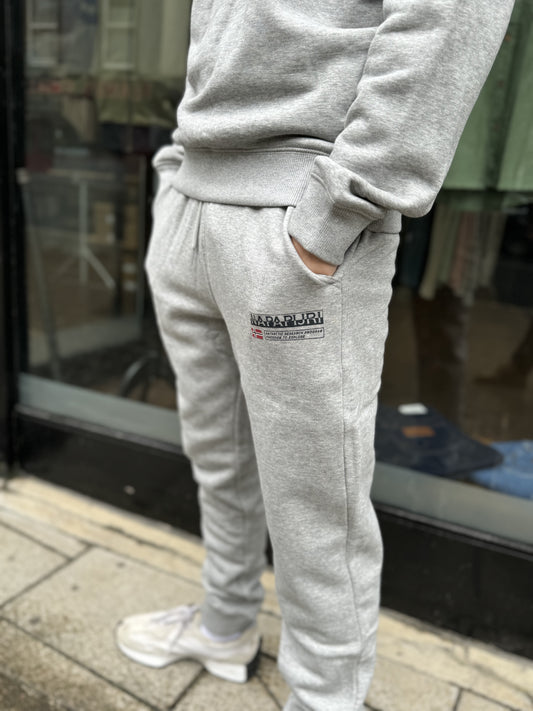 Napapijri M-Kasba Jogging Bottoms In Grey - RD1 Clothing