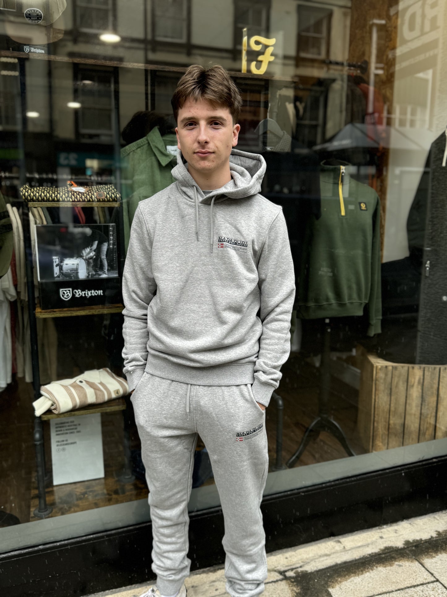 Napapijri Kasba Hoodie In Grey - RD1 Clothing