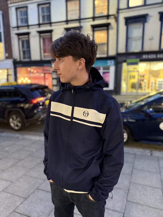 Sergio Tacchini Damarindo Windbreaker Martime Blue - RD1 Clothing