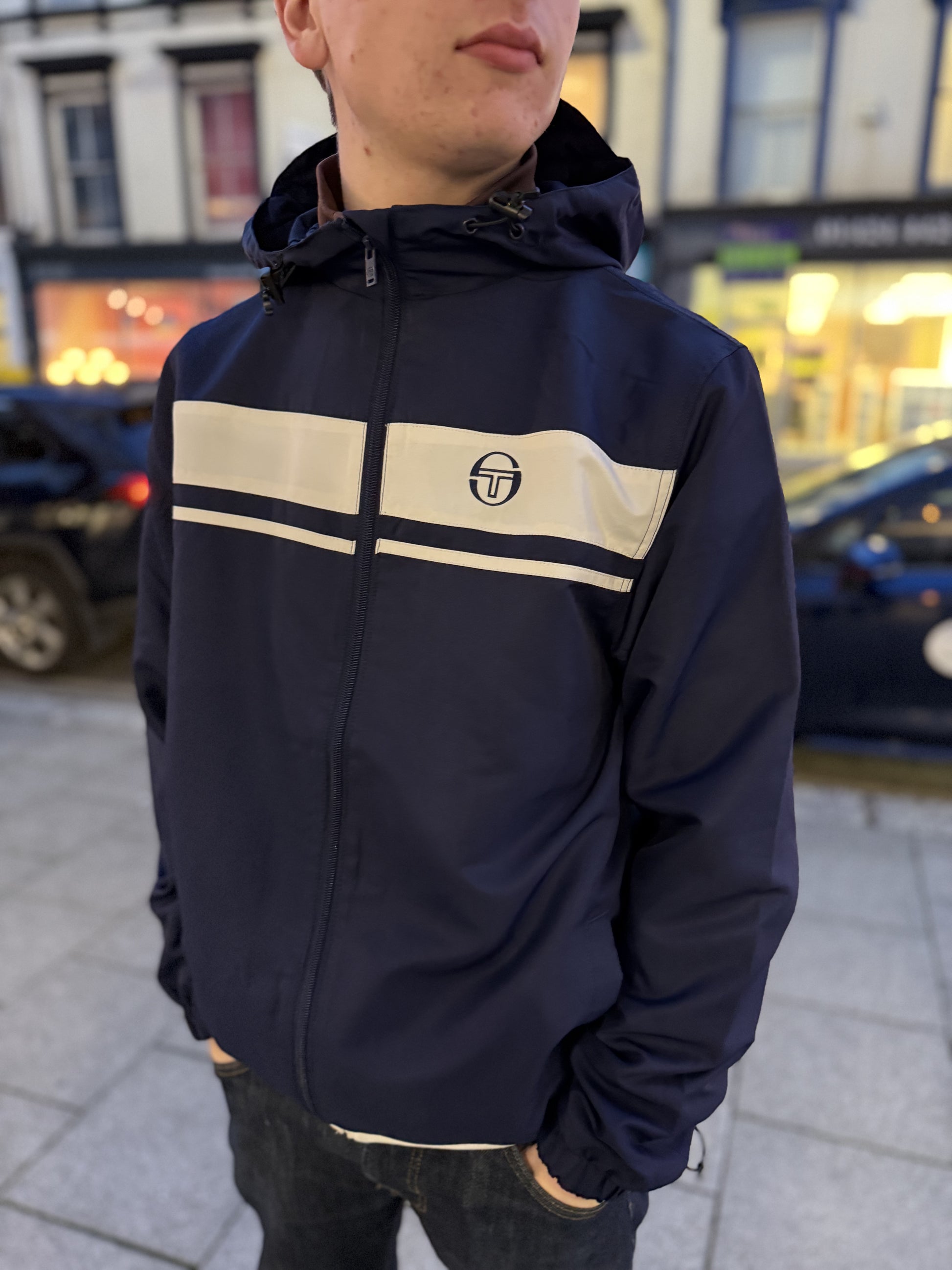 Sergio Tacchini Damarindo Windbreaker Martime Blue - RD1 Clothing