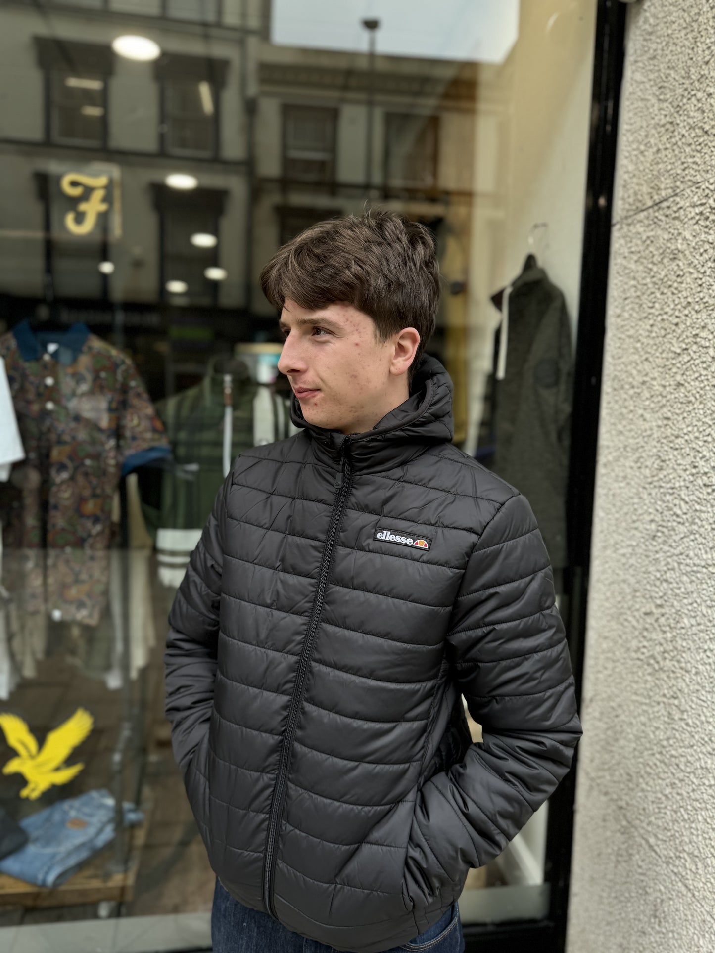 Ellesse Ladruns Padded Jacket In Black - RD1 Clothing