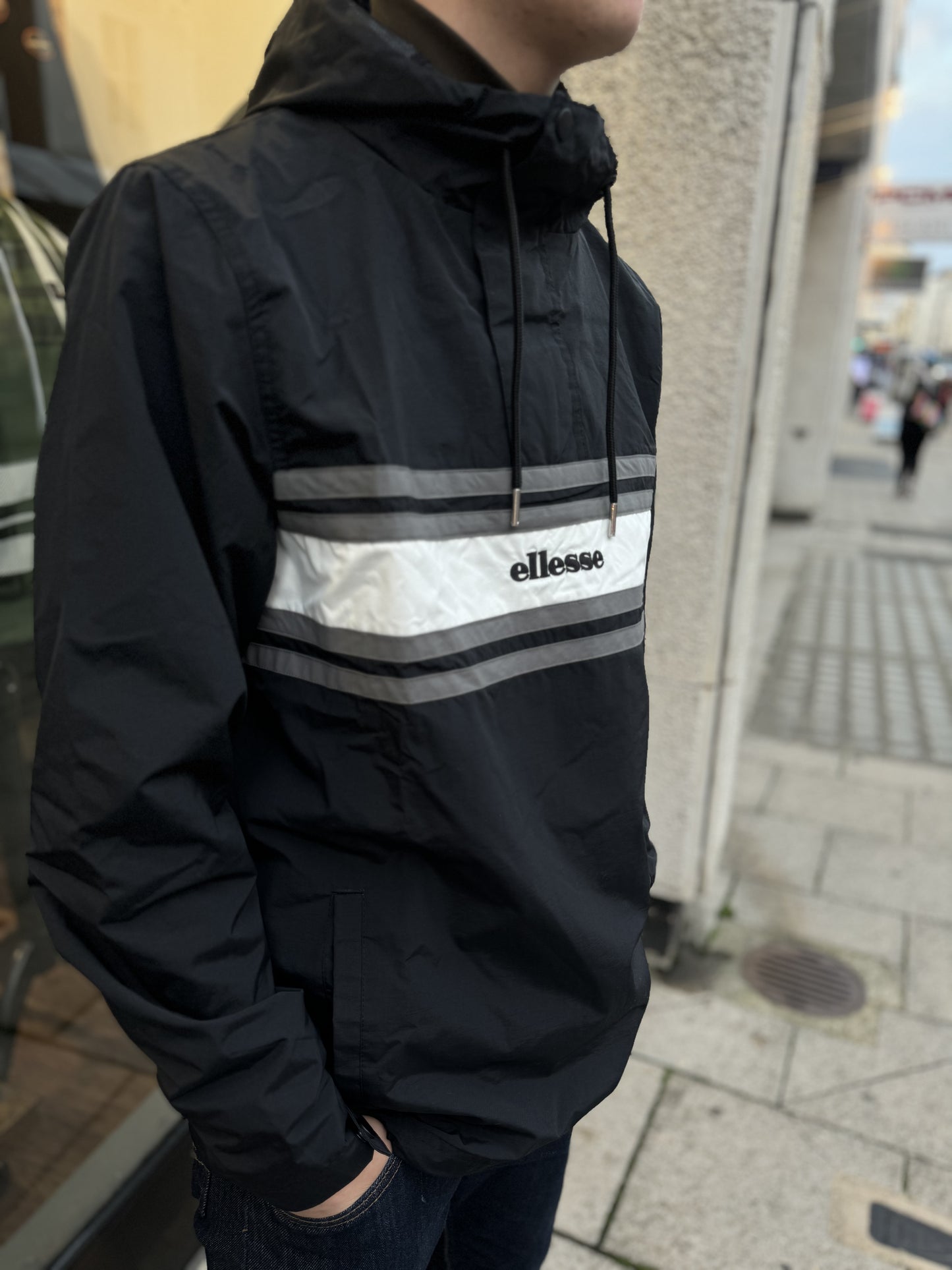 Ellesse Agraria Smock Jacket In Black - RD1 Clothing