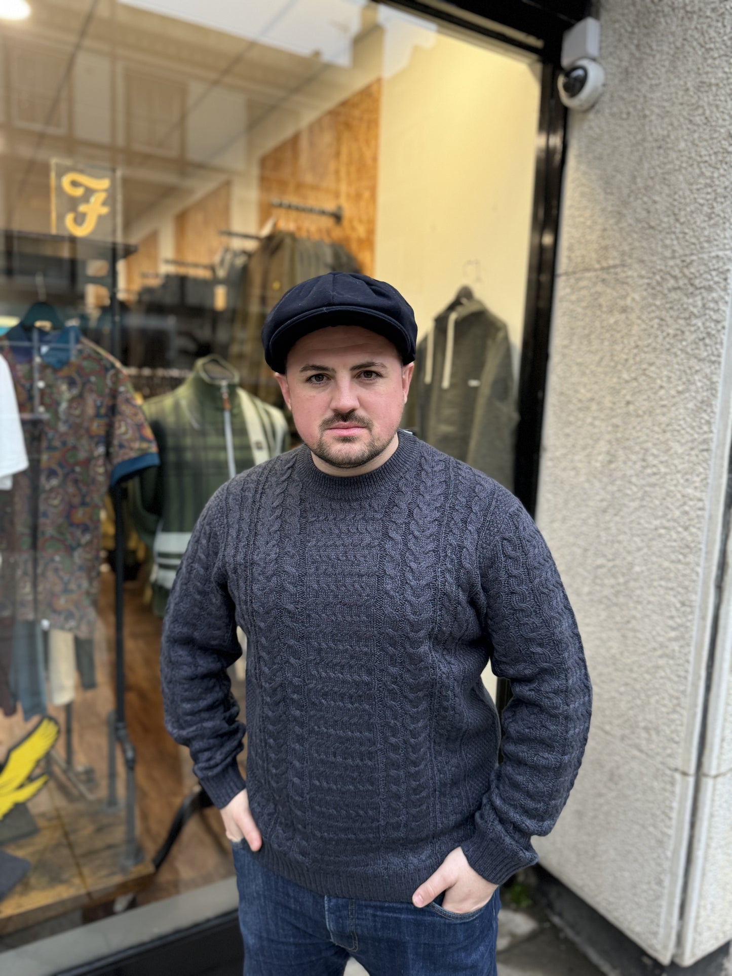 Only & Sons Cable Crew Neck Dark Navy - RD1 Clothing