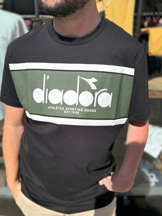 Diadora Logo T-Shirt Green Rifle - RD1 Clothing