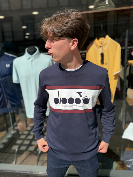 Diadora Logo Sweatshirt Empire Red - RD1 Clothing