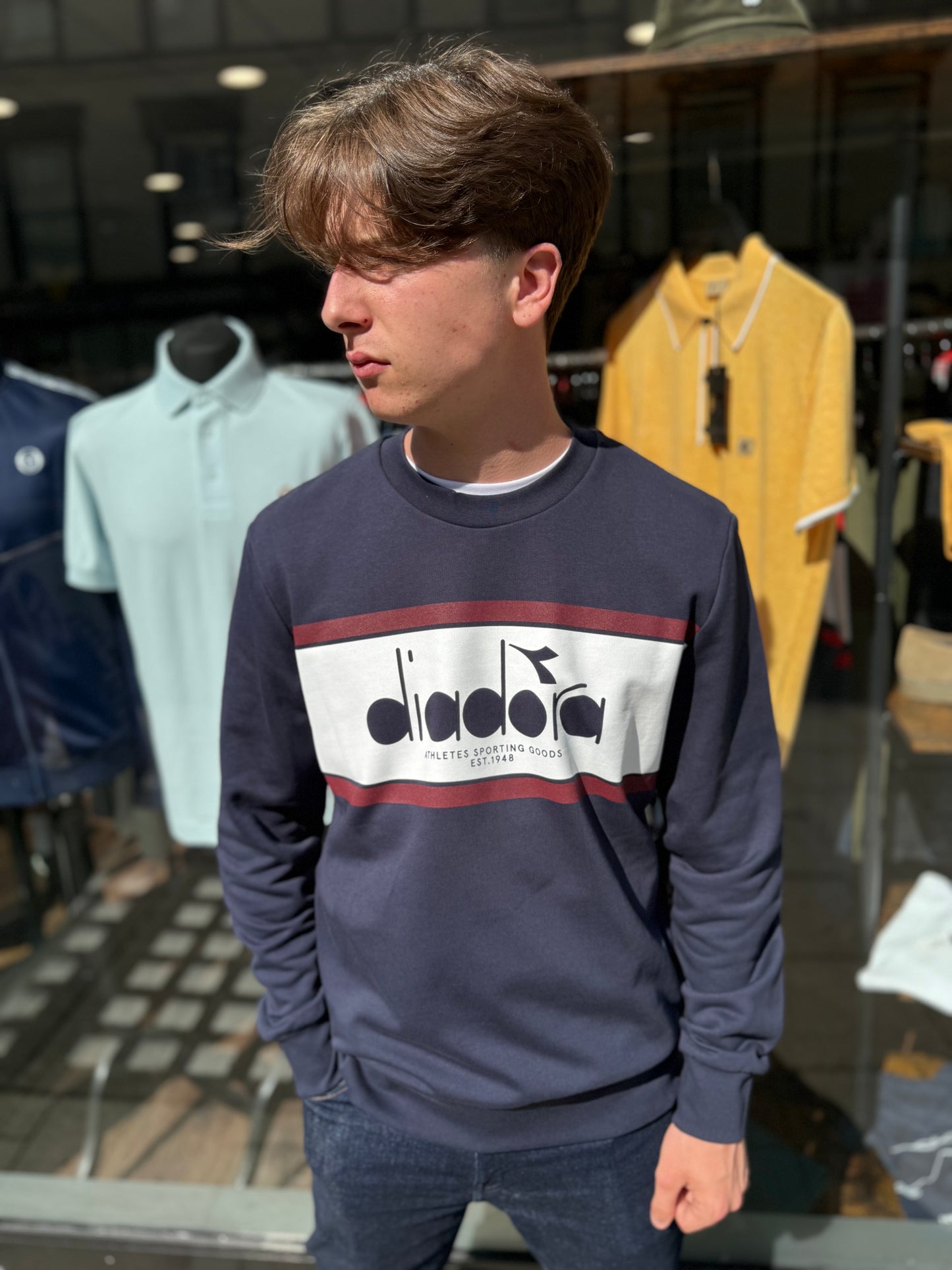 Diadora Logo Sweatshirt Empire Red