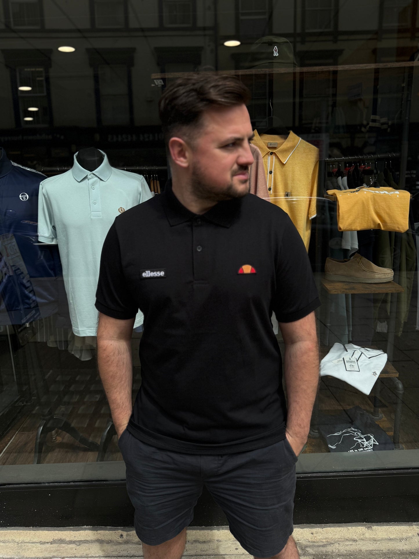 Ellesse Lessepsia Polo Black - RD1 Clothing