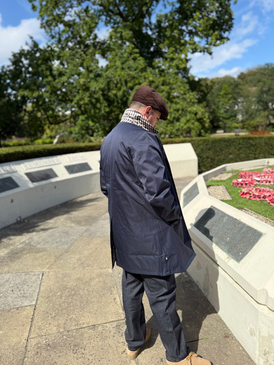 Aquascutum Active Archival Reversible Mac Navy - RD1 Clothing