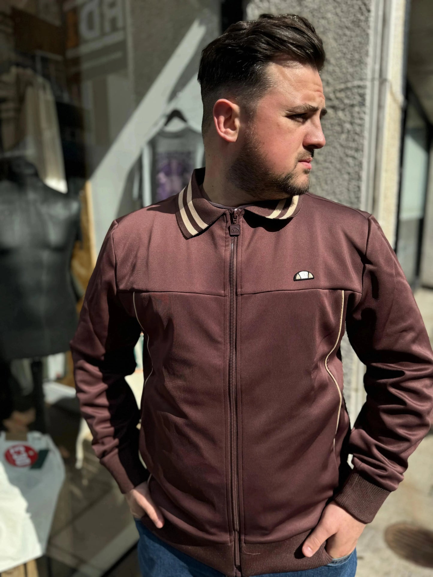 Ellesse Merana Smart Track Top In Brown - RD1 Clothing