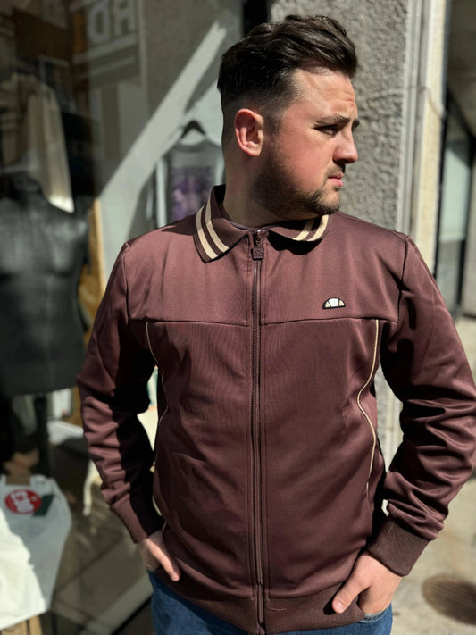 Ellesse Merana Smart Track Top In Brown - RD1 Clothing