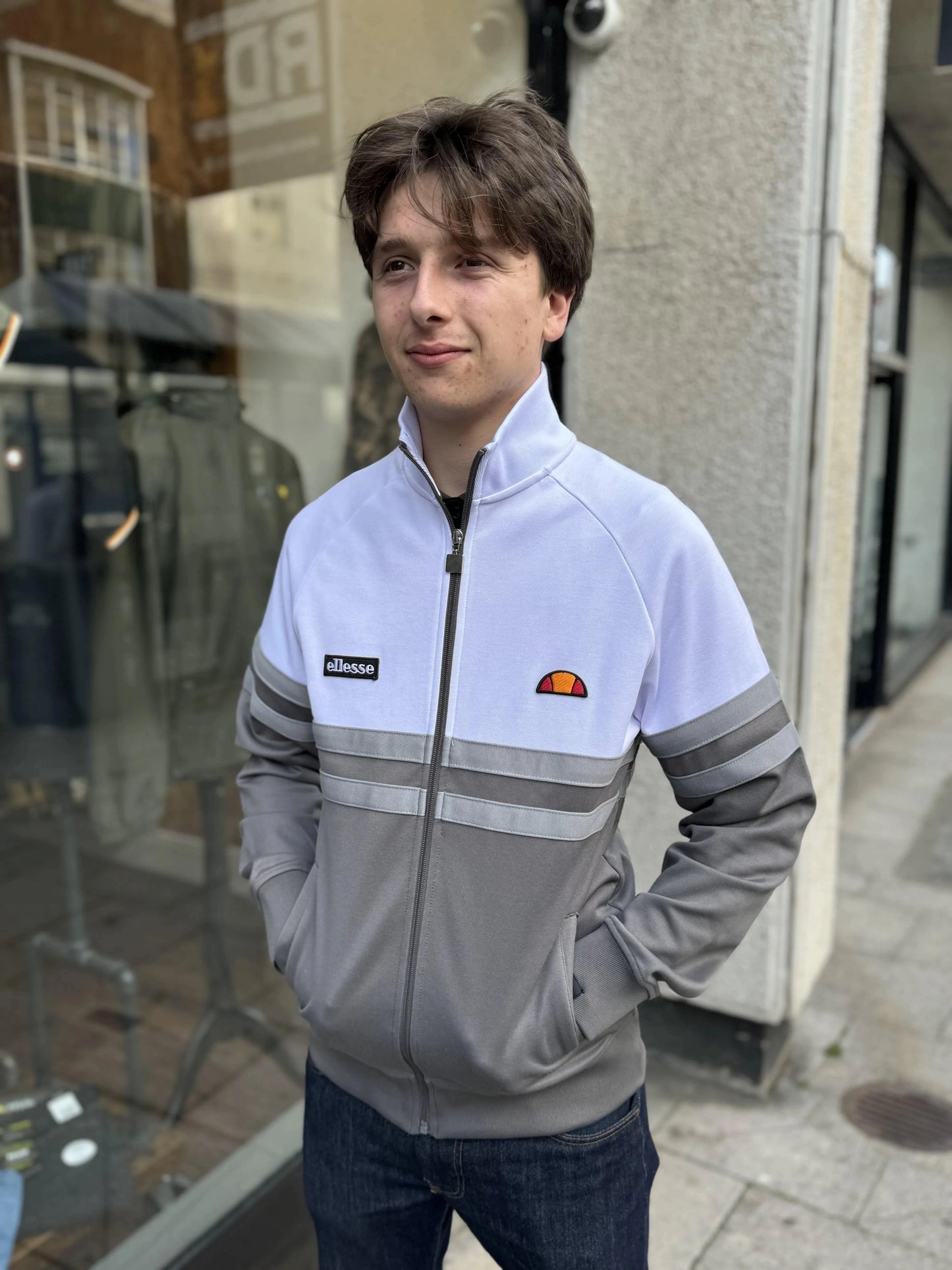 Ellesse Rimini Track Top In Grey - RD1 Clothing