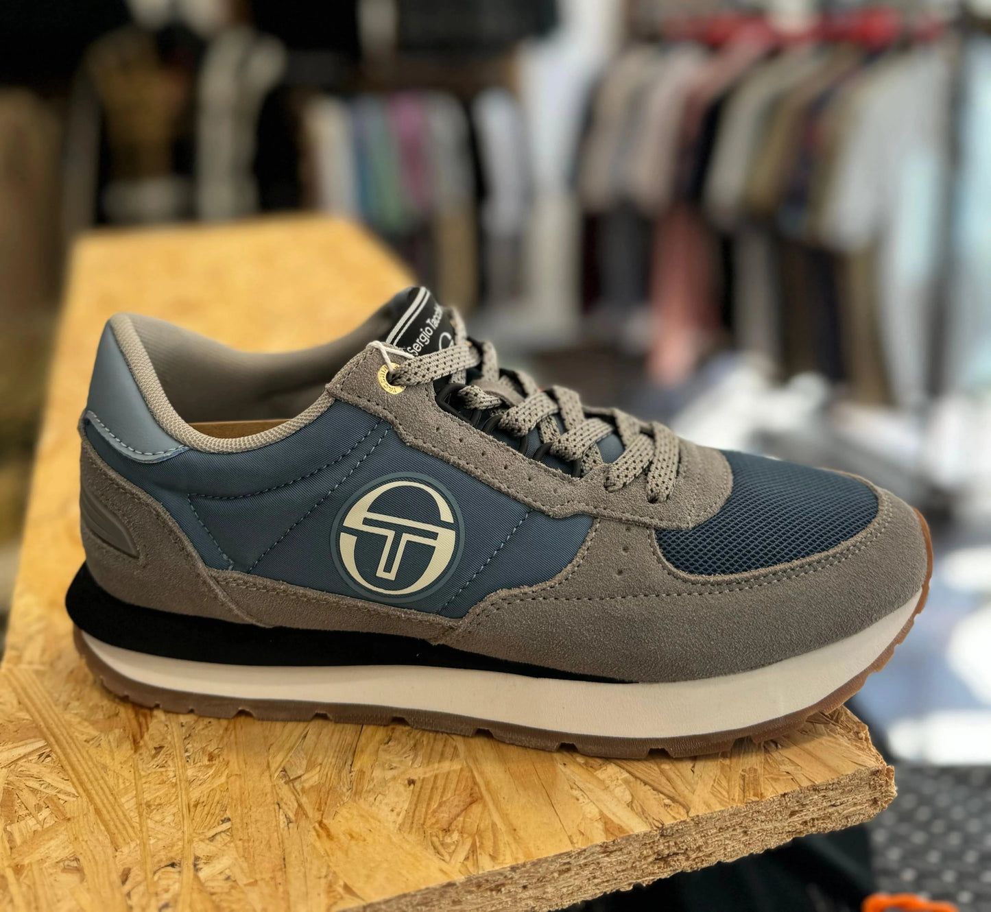 Sergio Tacchini Venezia Trainers-Grey/Blue/Black - RD1 Clothing