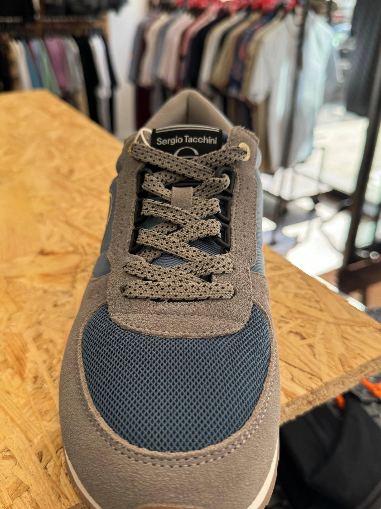 Sergio Tacchini Venezia Trainers-Grey/Blue/Black - RD1 Clothing