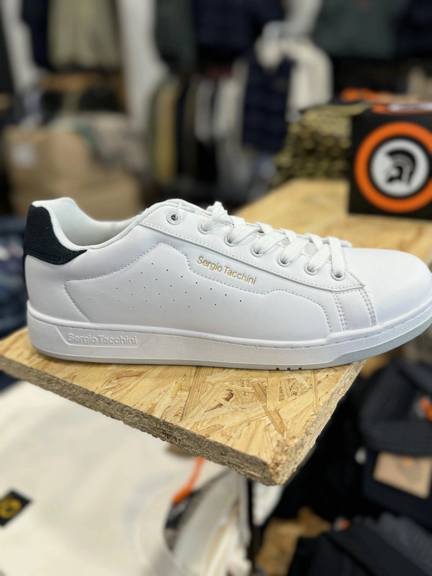 Sergio Tacchini Capri Casual Trainers - White/Navy - RD1 Clothing