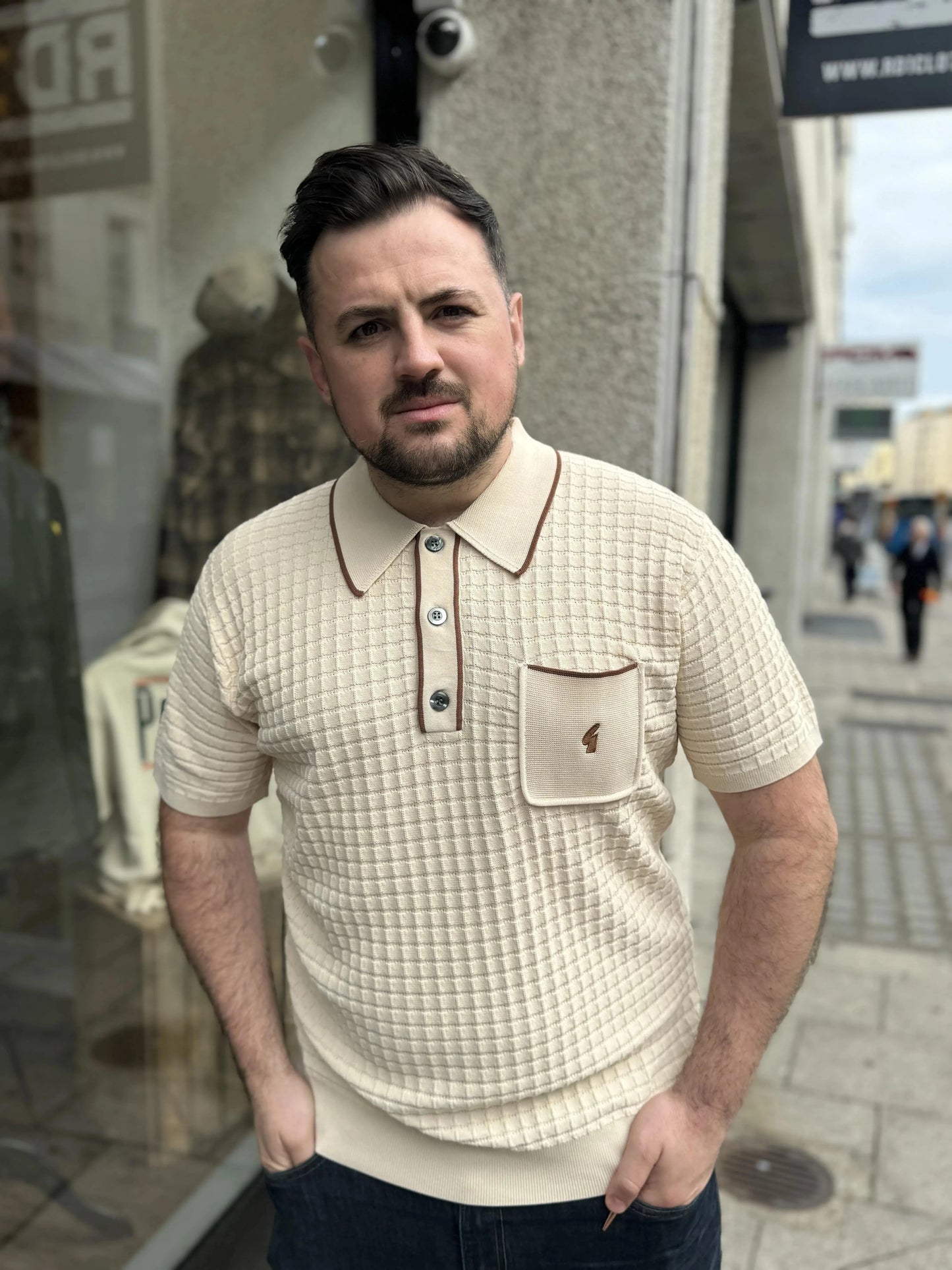 Gabicci Vintage Roy S/S Polo Cream - RD1 Clothing