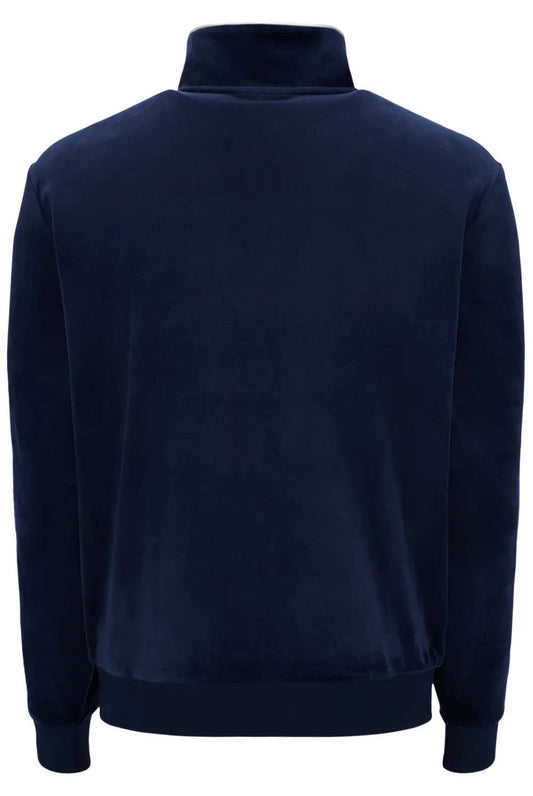 Fila Irving Velour Track Top in Navy/White - RD1 Clothing