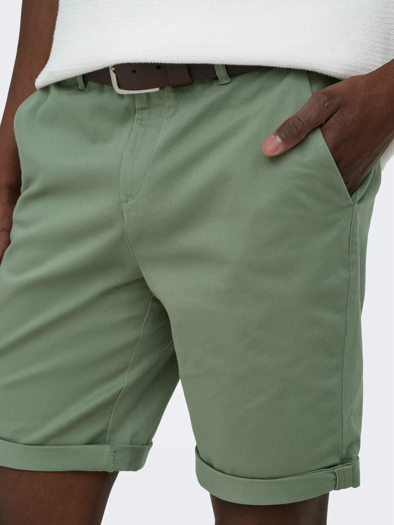 Only & Sons Onssaul Chino Short Sea Spray
