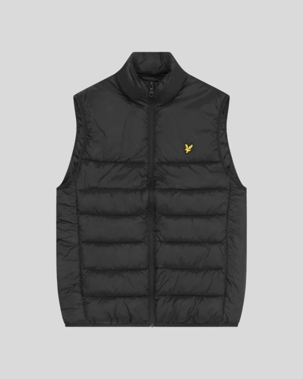 Lyle & Scott Wadded Gilet In Jet Black - RD1 Clothing