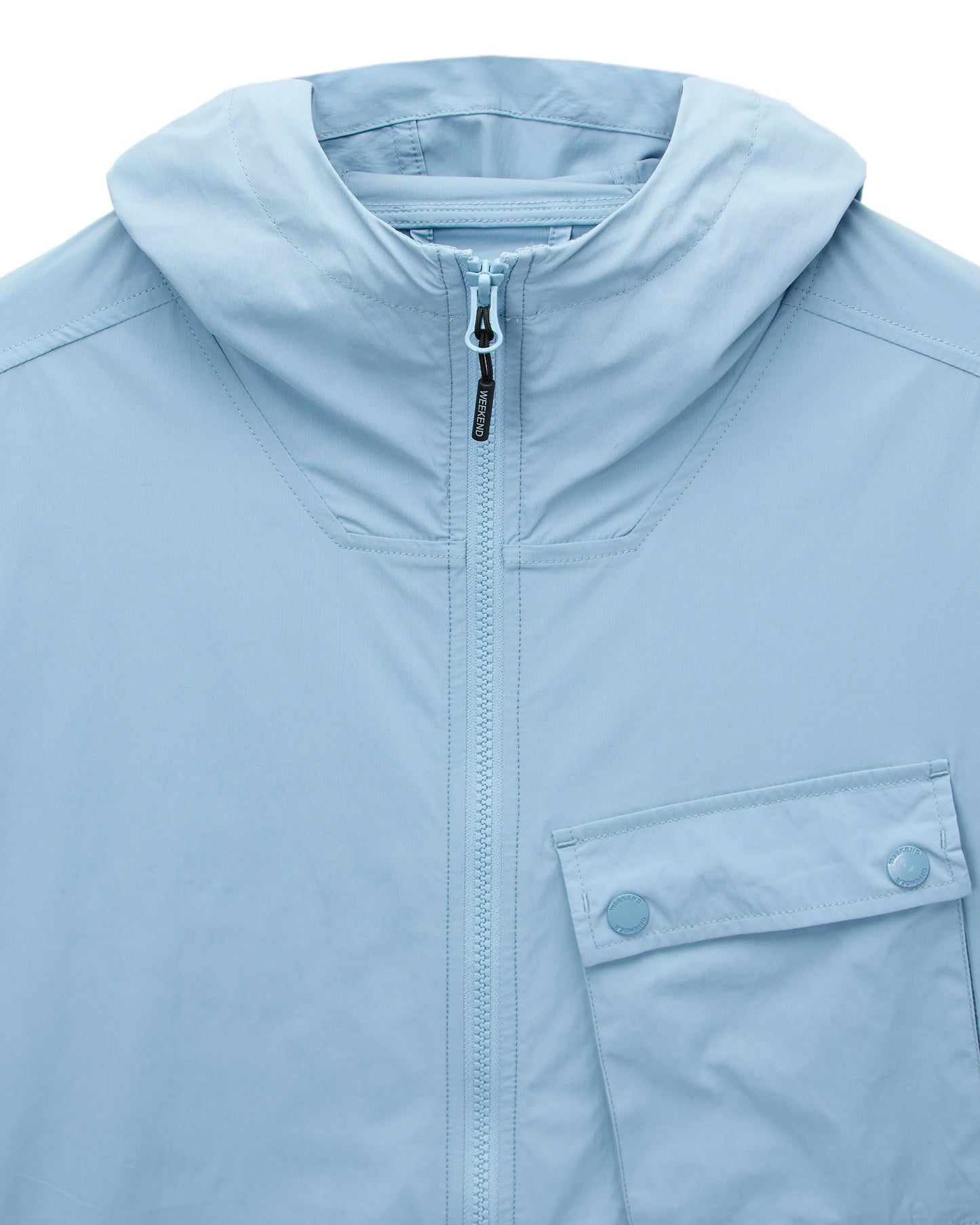 Weekend Offender Temara Technical Windbreaker Jacket in Blue Tourmaline - RD1 Clothing