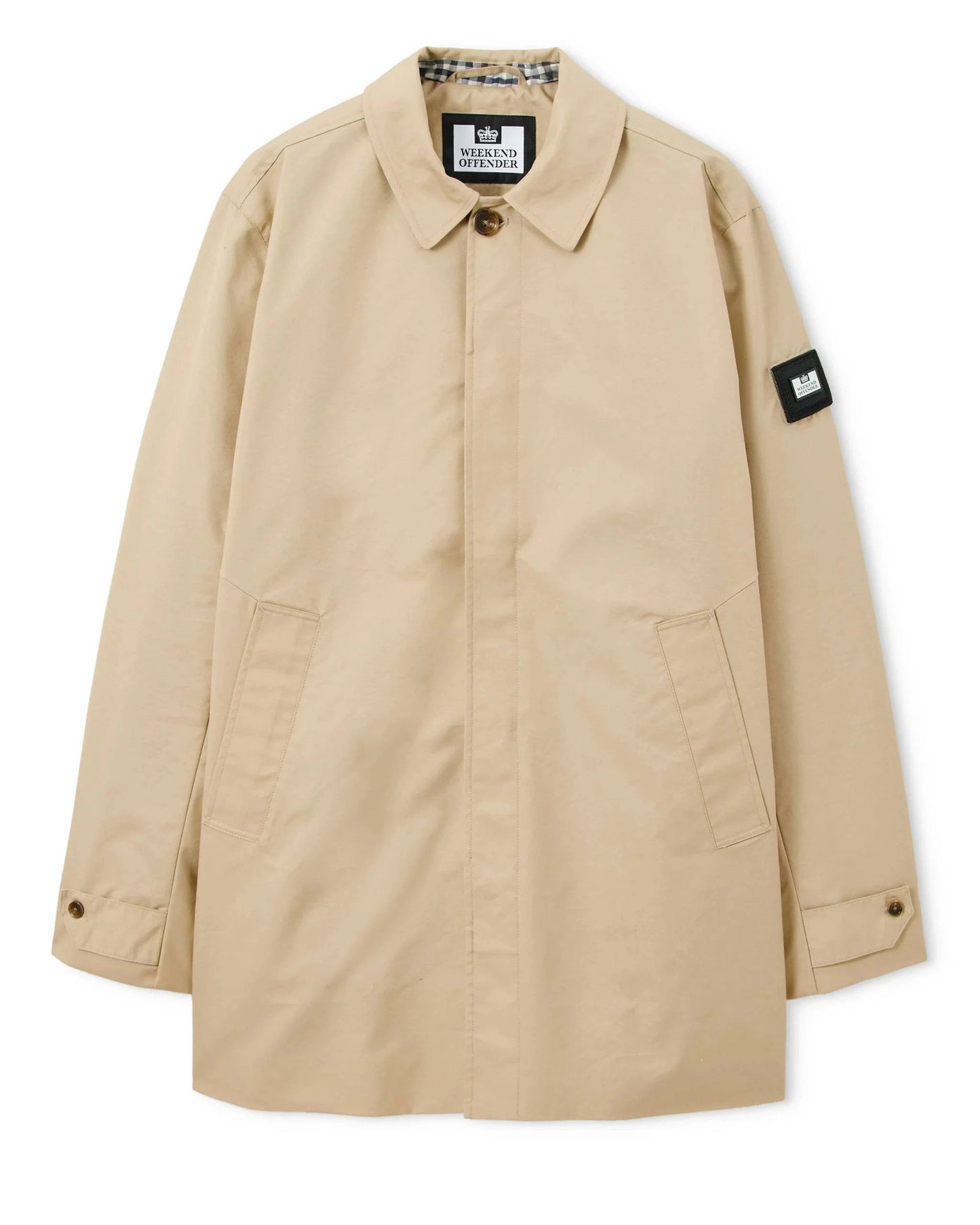 Weekend Offender Whitehouse Mac Jacket Stone/House Check Back - RD1 Clothing